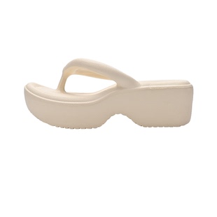 amoyy厚底增高人字拖女夏外穿2025新款女士海边沙滩外出夹脚拖鞋