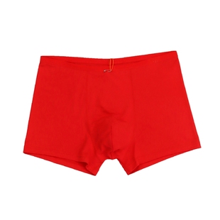 正品CYN创雅诺593本命年莫代尔大红色男士平角裤红运肥佬裤男内裤