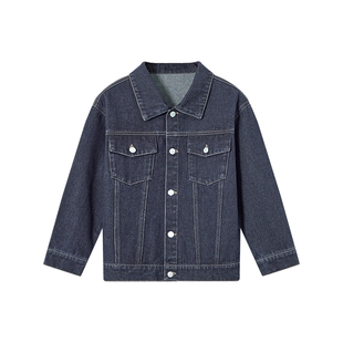 多多家男童牛仔外套春秋2026新款儿童男孩水洗百搭夹克上衣春装