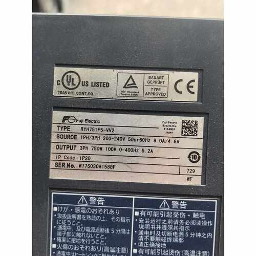 议价拆机下来的一台富士伺服驱动器RYH751F5VV2成色维修