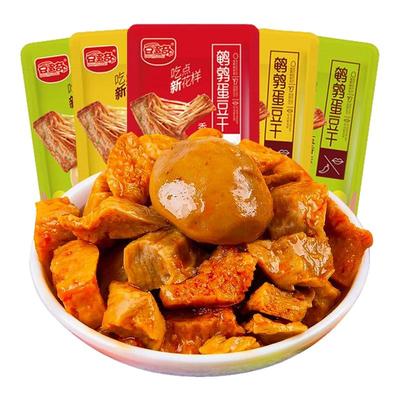 豆多奇鹌鹑蛋豆干整箱五香香辣
