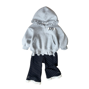 韩版ins风1-3岁春季女宝宝外套女童长袖上衣套装婴幼童裤子三件套