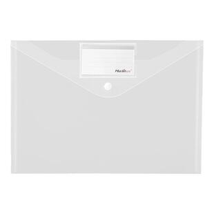 文件袋a4加厚按扣袋透明PP文件袋考试袋合同资料档案夹A5透明文件袋资料收纳袋加大加厚纽扣式袋塑料袋办公袋