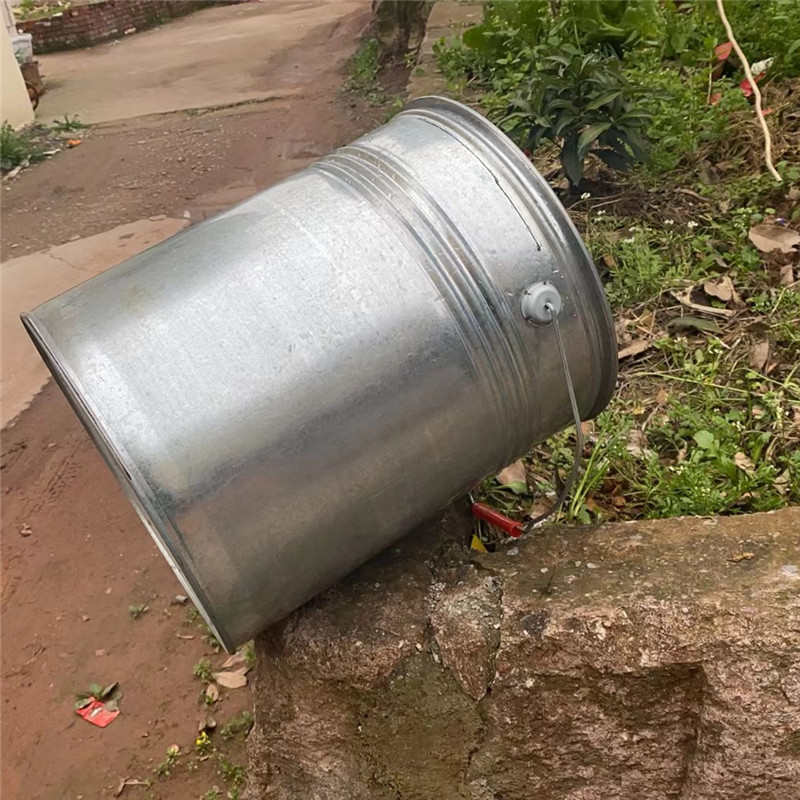 21L加厚铁桶垃圾桶水桶焚烧桶家用厂家直发铁皮桶大号涂料桶大口