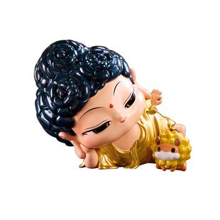 【直播间帮拆】新福福贴贴牛首山联名盲盒慧根飞天卧佛文创潮玩