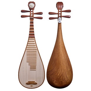 星海琵琶刺猬紫檀木专业考级演奏成人儿童通用89113-A 牡丹头