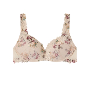 Intimissimi意舒漫早秋新大胸显小碎花蕾丝聚拢内衣文胸RPS2294