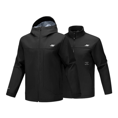 Skechers斯凯奇秋冬男三合一户外运动保暖夹克外套P425M028/0018