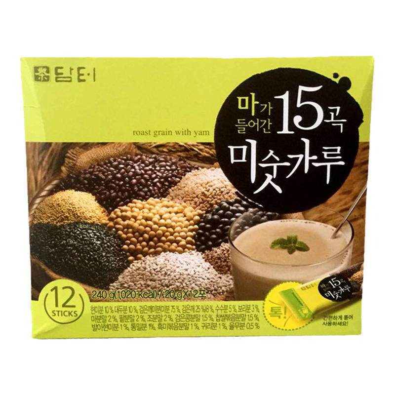 韩国进口丹特牌杂谷山药营养粉十五种谷物15谷杂粮茶240g（12条）
