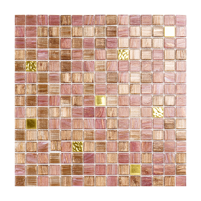 粉红玻璃马赛克瓷砖小颗粒墙地砖