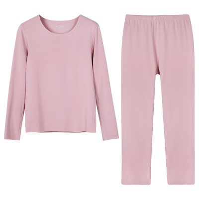 好波【氨基酸系列】2024冬秋衣大红色结婚情侣保暖秋衣套装HT2402