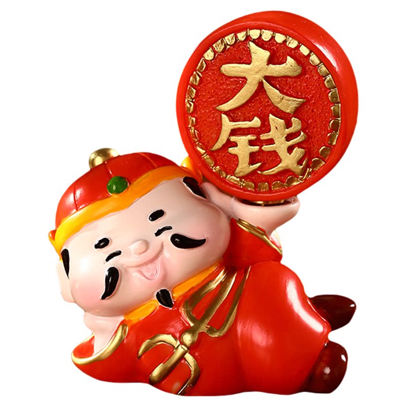 桌面财神招财猫趣味解压小摆件