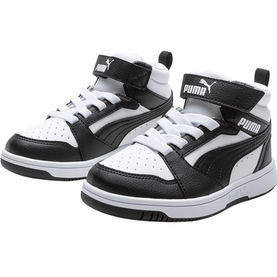 PUMA彪马童鞋男女童板鞋儿童弹力鞋带魔术贴中休闲高帮篮球运动鞋