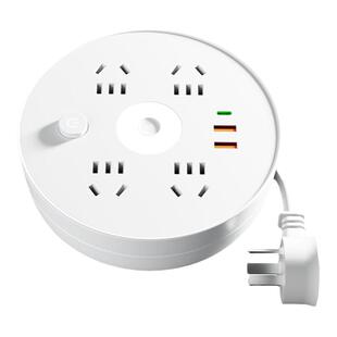 多孔插座转换器可伸缩收纳延长线插排多功能usb快充接线板排插