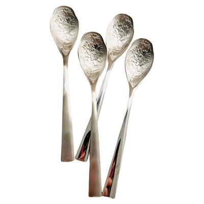 中式高档牡丹花浮雕勺子大汤匙