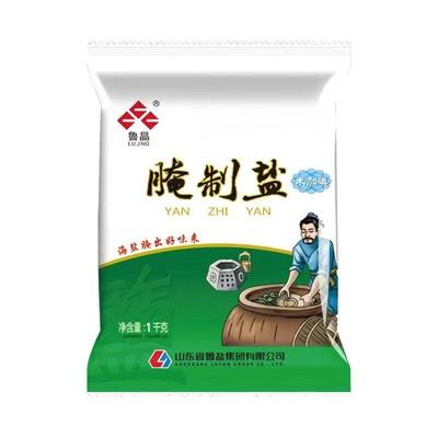 鲁晶腌制盐未加碘1000g食用盐无添加海盐腌菜天然粗盐焗泡菜热敷