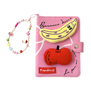PAPAHUG 水果派对旅行护照夹多功能卡包出国旅行便携护照夹机票夹