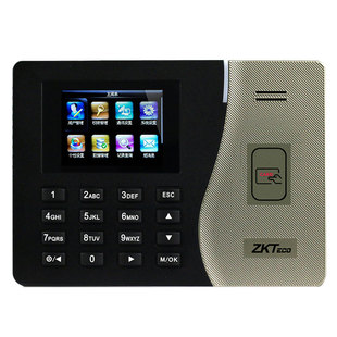 ZKTeco 打卡机考勤机刷卡机mu3000plus 感应id卡片磁卡签到机器公司工厂员工食堂上下班计件m200plus