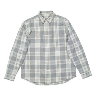 灰绿格子衬衫长袖男春秋2025新款高级感痞帅宽松潮牌休闲衬衣外套