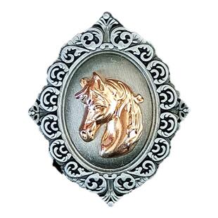 波洛项链BOLO TIE男生牛仔韩版日韩高颜值镀纯金兽首马衬衫挂饰2