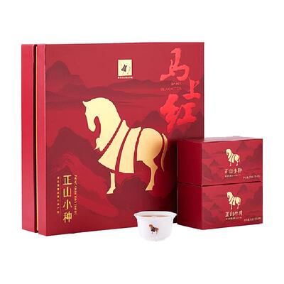 八马武夷正山小种红茶喜庆红盒