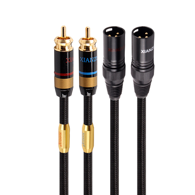 线尊-RCA莲花转XLR卡农音频线