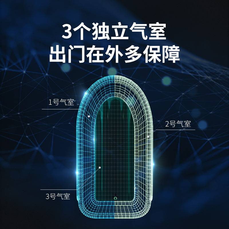 青色皮划艇充气船pvc加厚冲锋橡皮艇船艇加高钓鱼厂家直销漂流