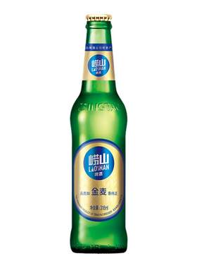 青岛崂山金麦啤酒316ml*24瓶包邮