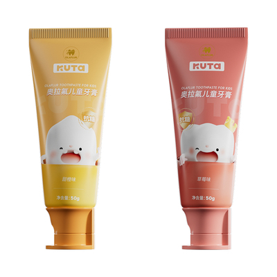 kuta儿童牙膏1-12岁纯奥拉氟
