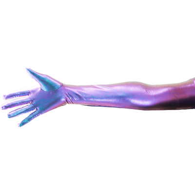动漫cosplay长手套镭射炫彩电光