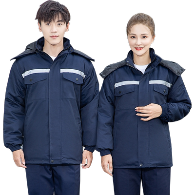 冬季全棉棉袄保暖可拆卸内胆