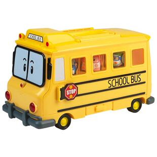 变形警车珀利警长斯库比校车储物仓储藏车合金收纳3-6岁儿童玩具