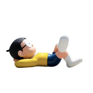 睡觉哆啦A梦手办大号摆件熟睡中的大雄玩具公仔机器猫周边 现货