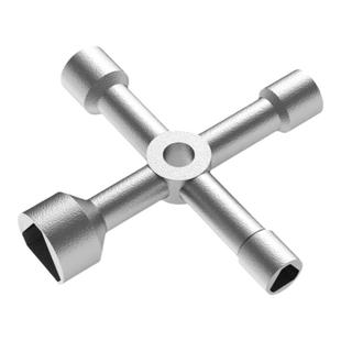 不锈钢水表前阀门钥匙通用电梯配电箱柜锁大号内三角螺丝套筒扳手