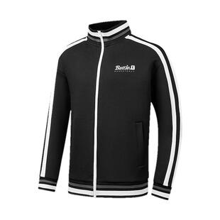 乔丹针织开衫男士冬季新款商场同款条纹拼接舒适百搭外套上衣