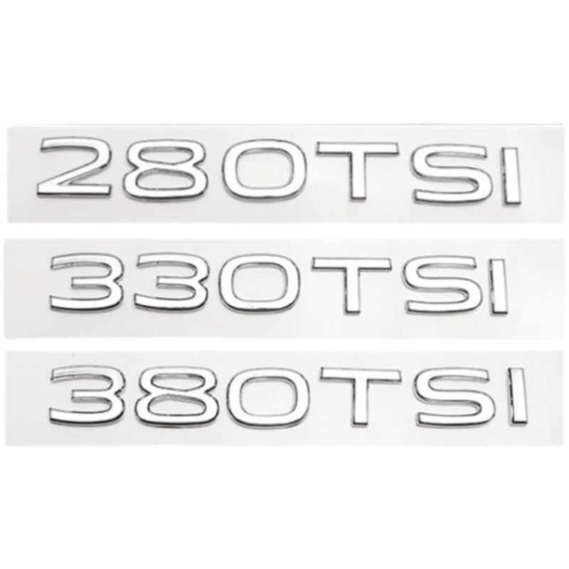 大众21-25款途岳途观L探岳330 380TSI改装尾标排量数字车标装饰贴