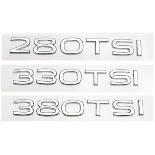 大众21-25款途岳途观L探岳330 380TSI改装尾标排量数字车标装饰贴