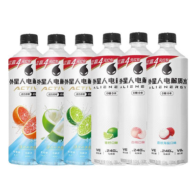 外星人电解质水600mL5瓶低糖椰子