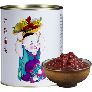广禧优品红豆罐头950g红小豆酱腰蜜熟糖纳蜜豆即焙奶茶店专用原料