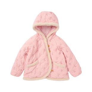 allblu幼岚儿童棉服女童冬季新款拜年礼服新中式保暖舒适外套