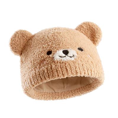 贝肽斯婴儿半边绒护耳帽胎帽
