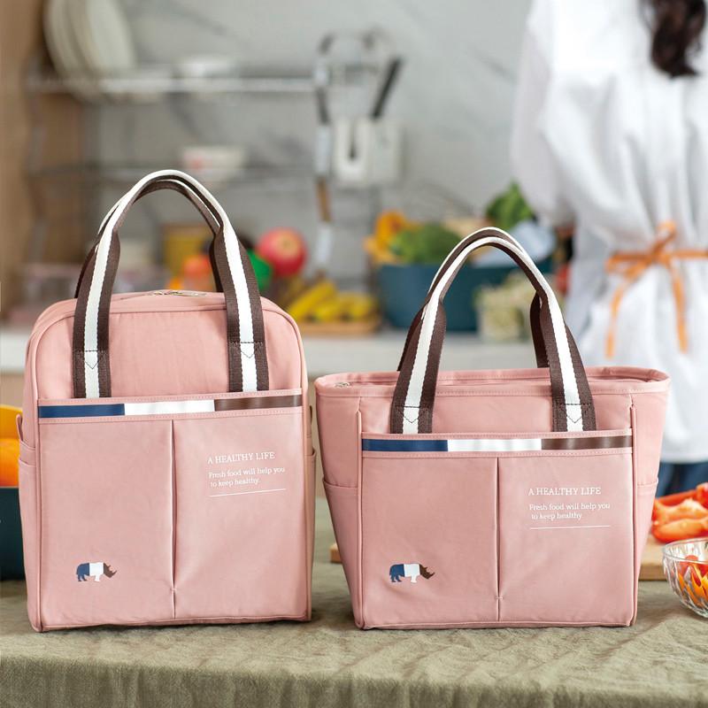 日式手工饭盒保温袋防水便当袋适用学生上班族 日式饭盒袋 手工饭