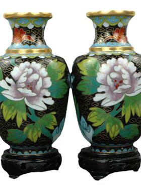北京景泰蓝掐丝珐琅花瓶工艺品