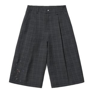 【PacShop】.pac 星星刺绣八分西裤 GREY STARS CROPPED TROUSERS