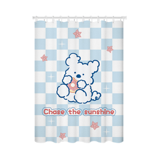 心门卫生间窗帘浴室防走光防水厕所窗户专用免打孔洗澡防窥遮挡帘