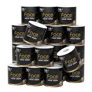 洁柔卷纸4层140克10卷黑face有芯卷筒卫生纸家用实惠装