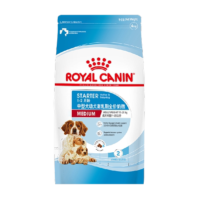 皇家MES30中型犬幼犬奶糕粮4kg