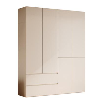 衣柜卧室家用平开门成人简约现代组合经济型上下抽屉柜储物大衣橱