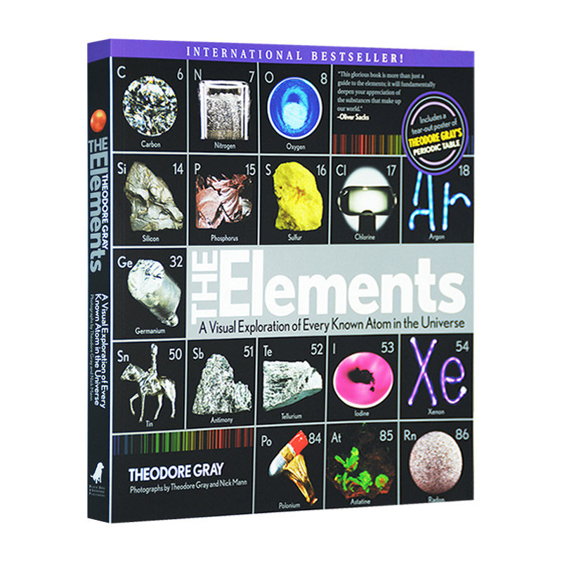 Elements 视觉之旅 神奇的化学元素 英文原版 Nick Mann;Theodore Gray 进口英语书籍