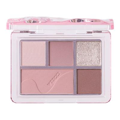 veecci唯资五色眼影盘彩妆珠光闪粉爆闪哑光大地色日常眼影学生